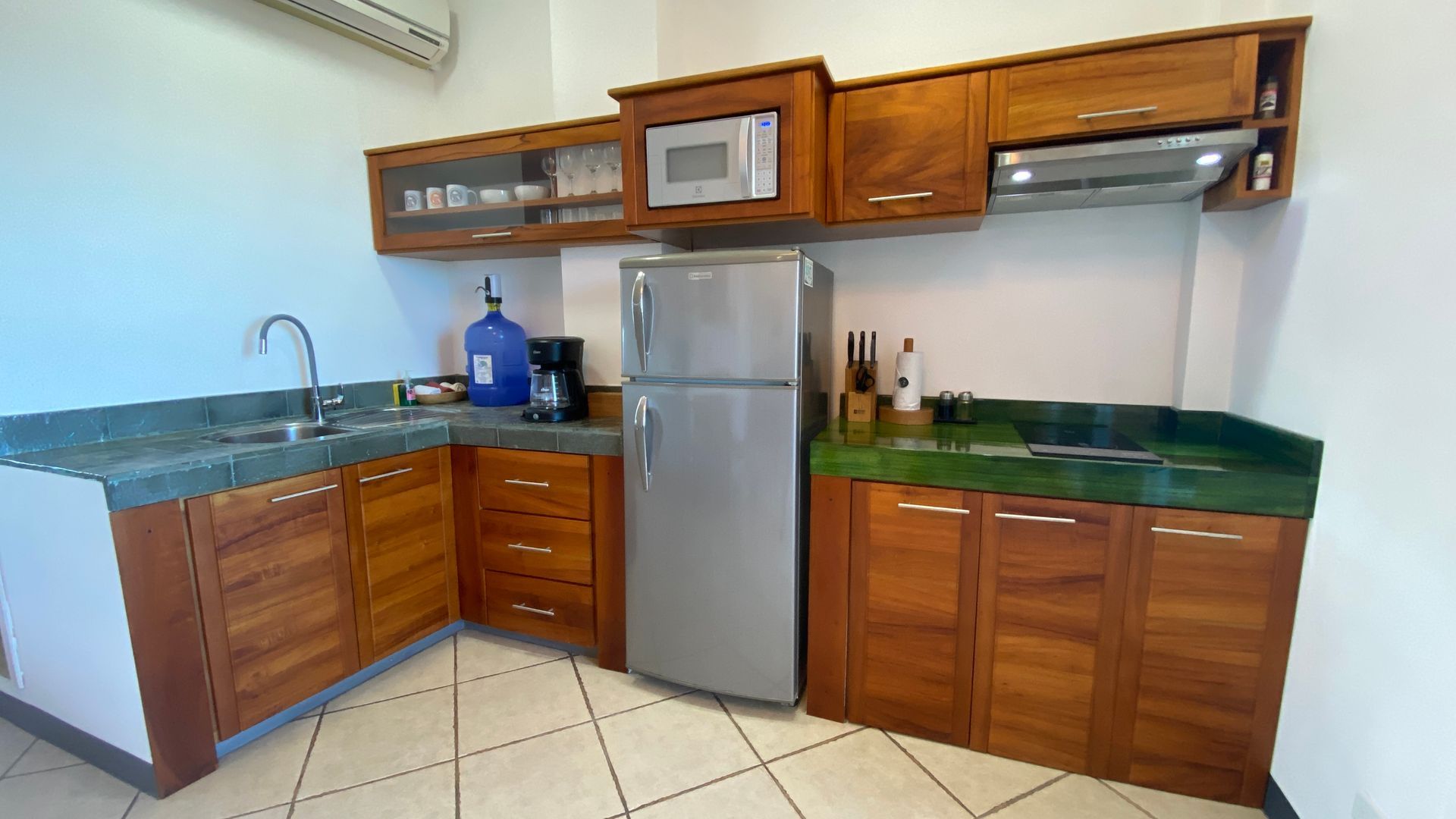 Galapagos hotel Kitchen in a suite at Torre Mar Galapagos Boutique Suites