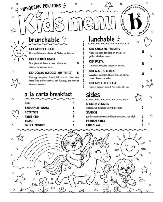 A menu for a restaurant called beggar 's banquet