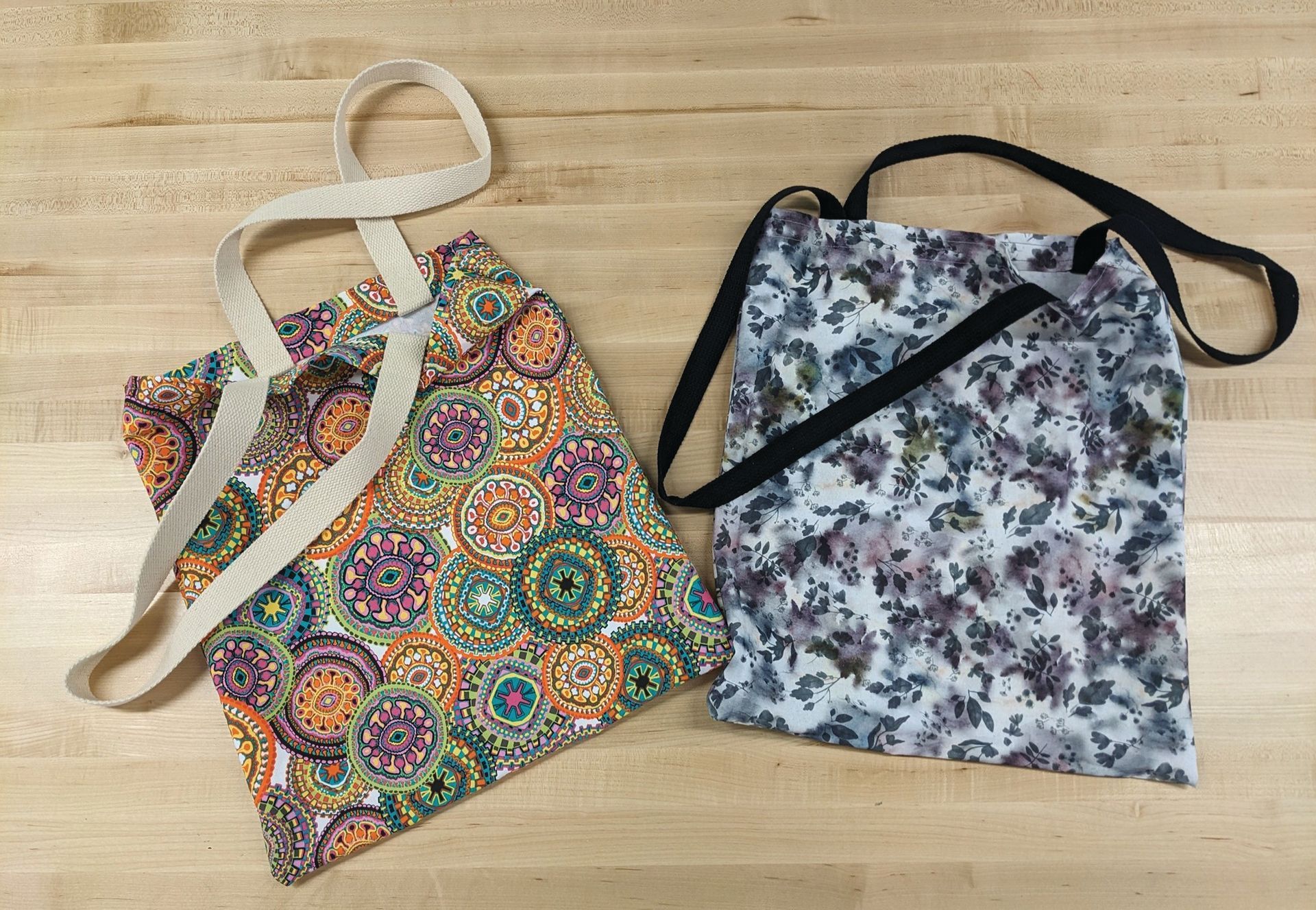 Two tote bags