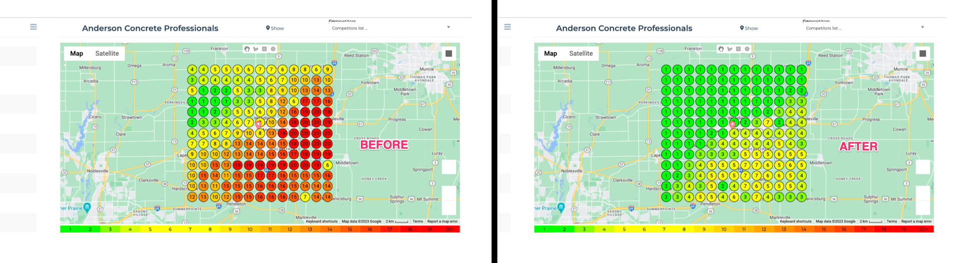 results from local seo for pest control plano texas