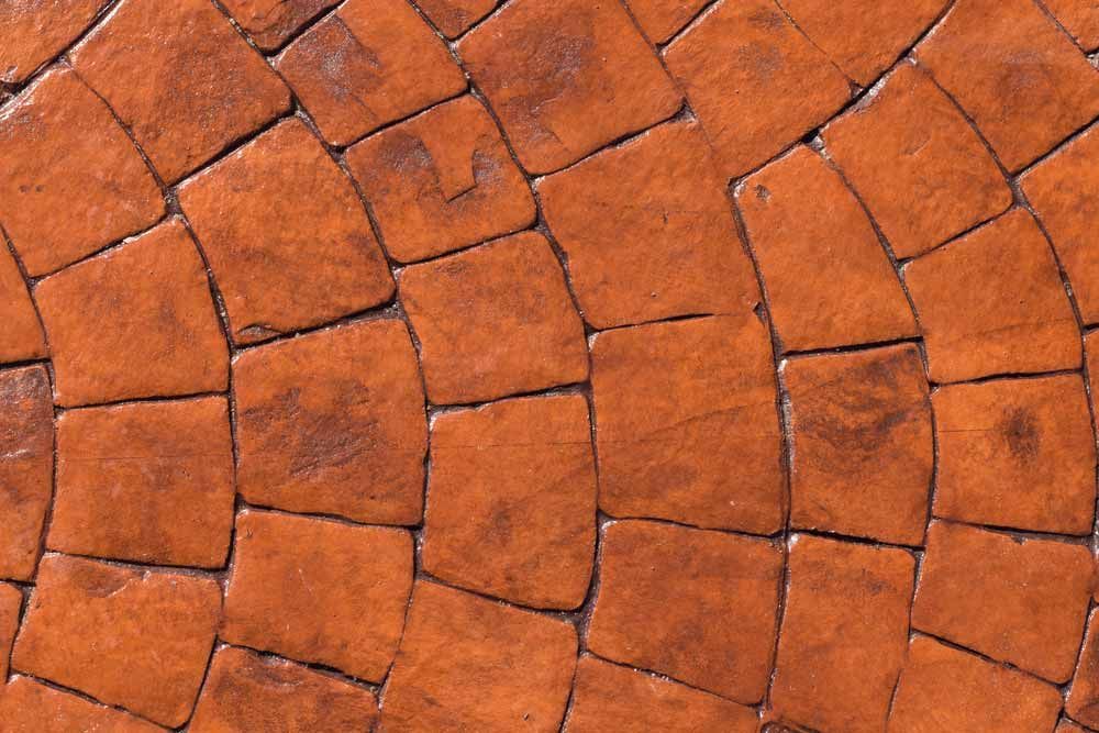 Brick-patterned, Curved Walkway — Easy Mix Concrete In Gosford, NSW