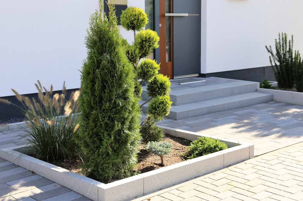Landscaped Bed With Various Green Plants — Easy Mix Concrete In Wyong, NSW