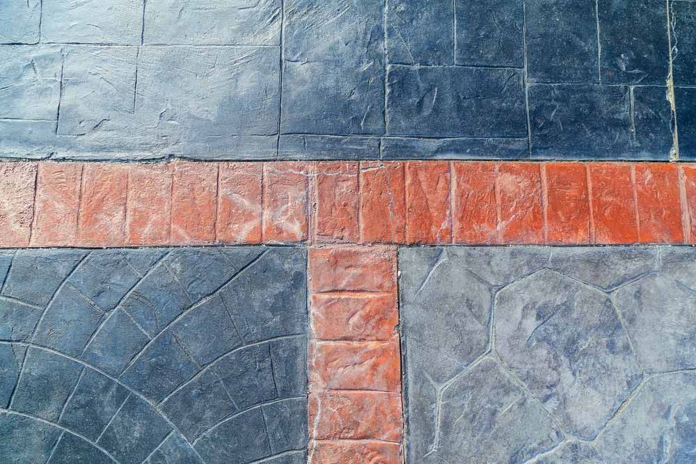 Stamped Concrete Pavement With a Geometric Design — Easy Mix Concrete In Gosford, NSW