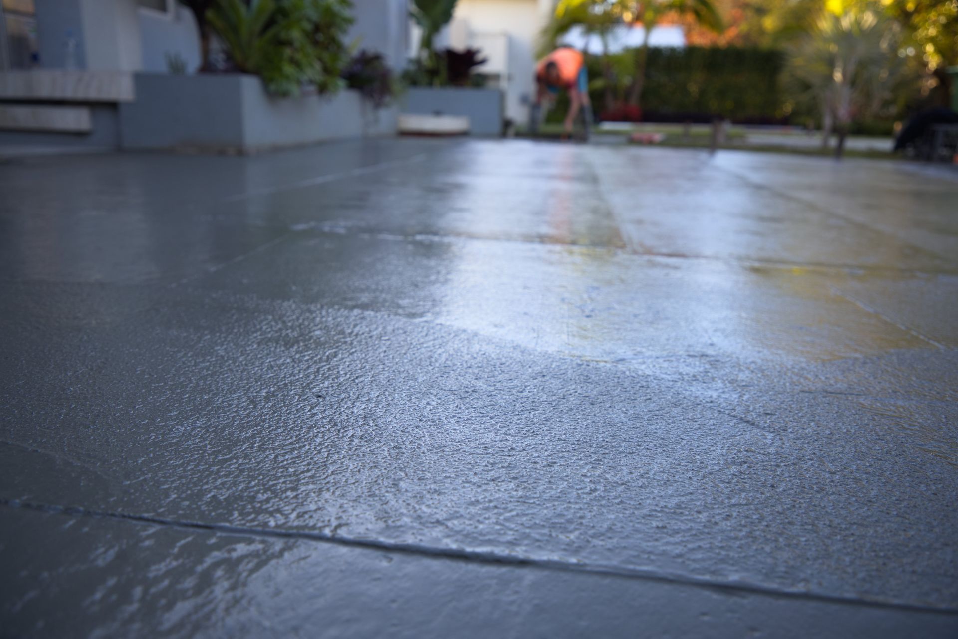 Freshly Poured Plain Concrete — Easy Mix Concrete In Berkeley Vale, NSW