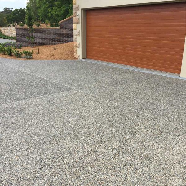 Exposed Aggregate Concrete Driveway — Easy Mix Concrete in Berkeley Vale, NSW