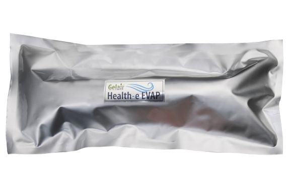 A Silver Bag With a Label That Says Health-e Evap for use in evaporative coolers — Tea Tree Solutions in Manunda, QLD