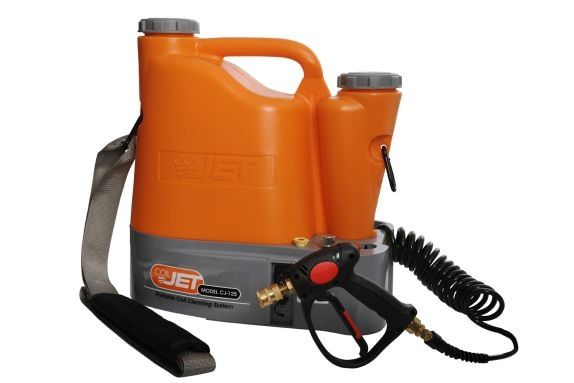 A Jet Sprayer With a Hose Attached to It — Tea Tree Solutions in Manunda, QLD