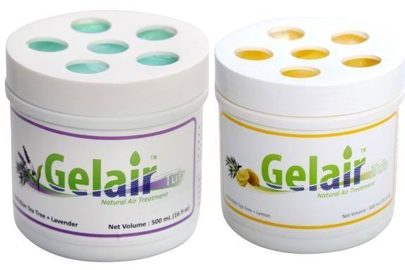 Two Containers of Gelair Sit Next to Each Other — Tea Tree Solutions in Manunda, QLD