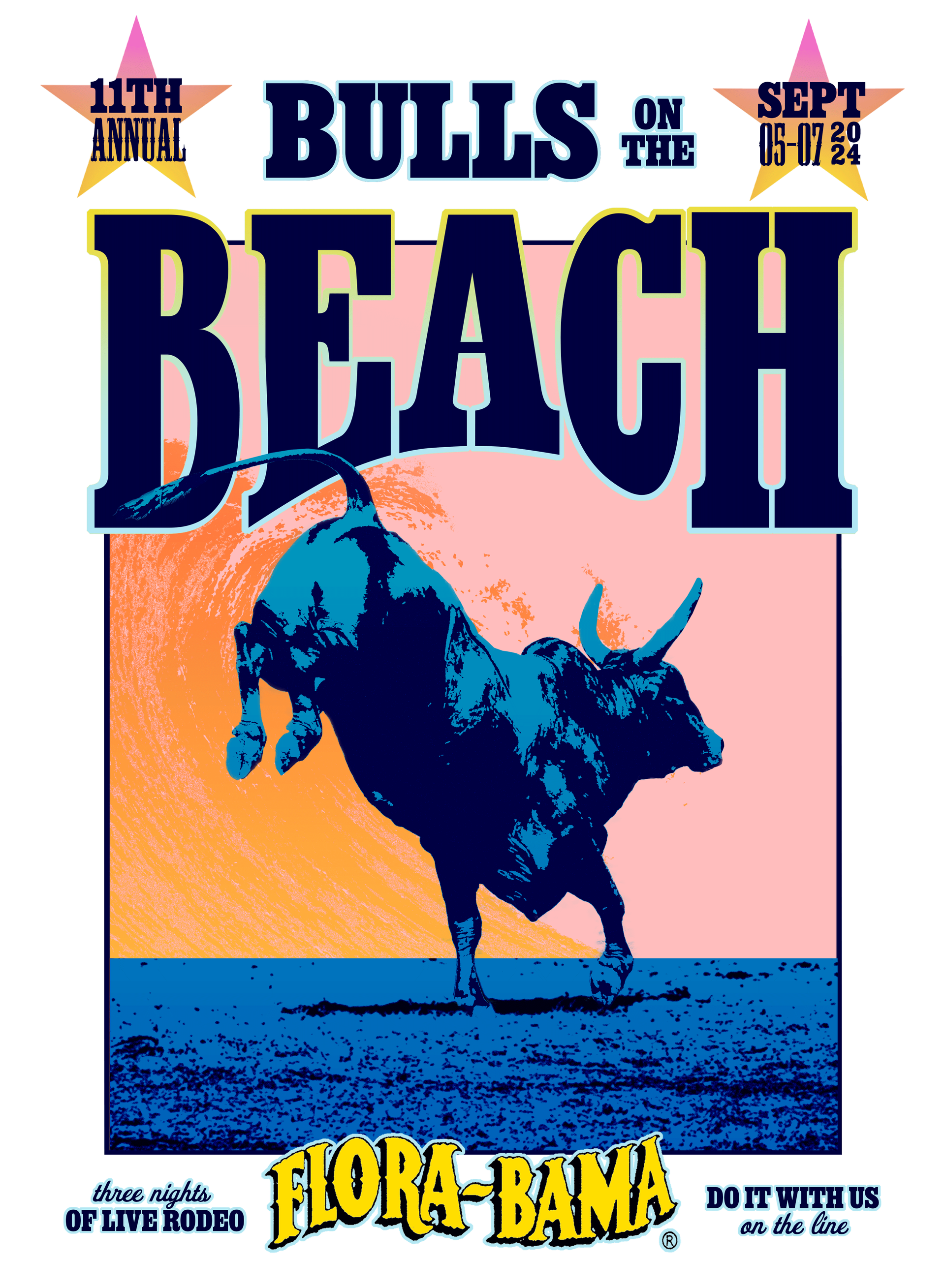 FloraBama Bulls on the Beach