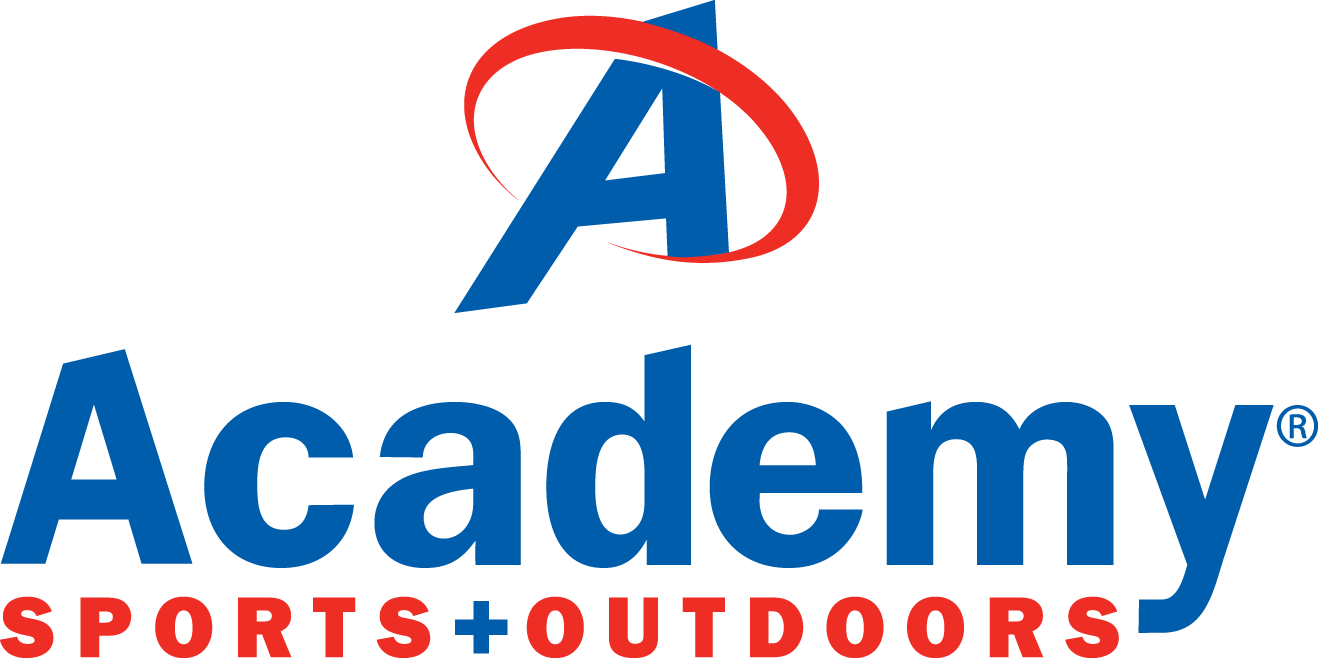 The Academy Sports + Outdoors logo, featuring a blue stylized