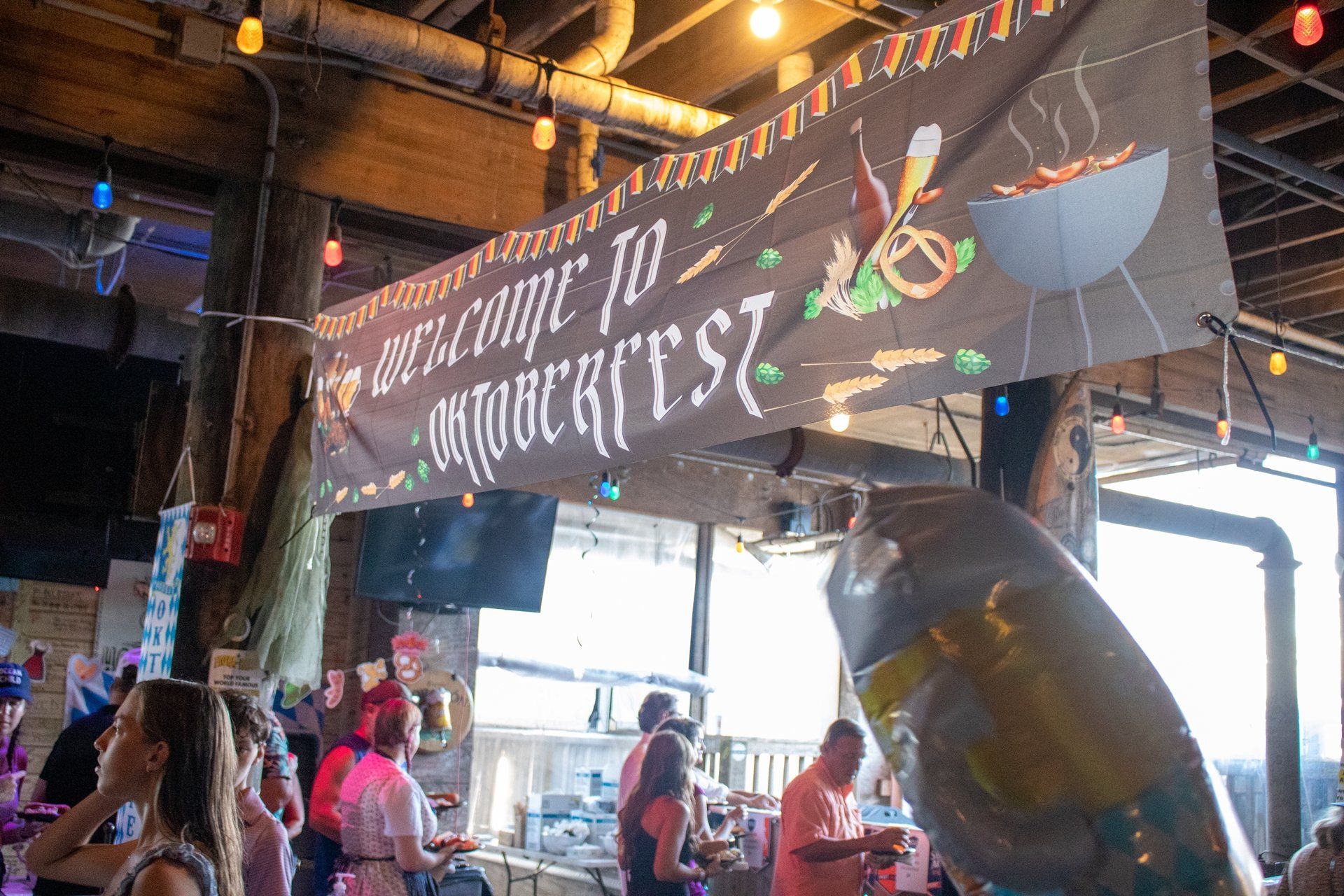 A banner reading 