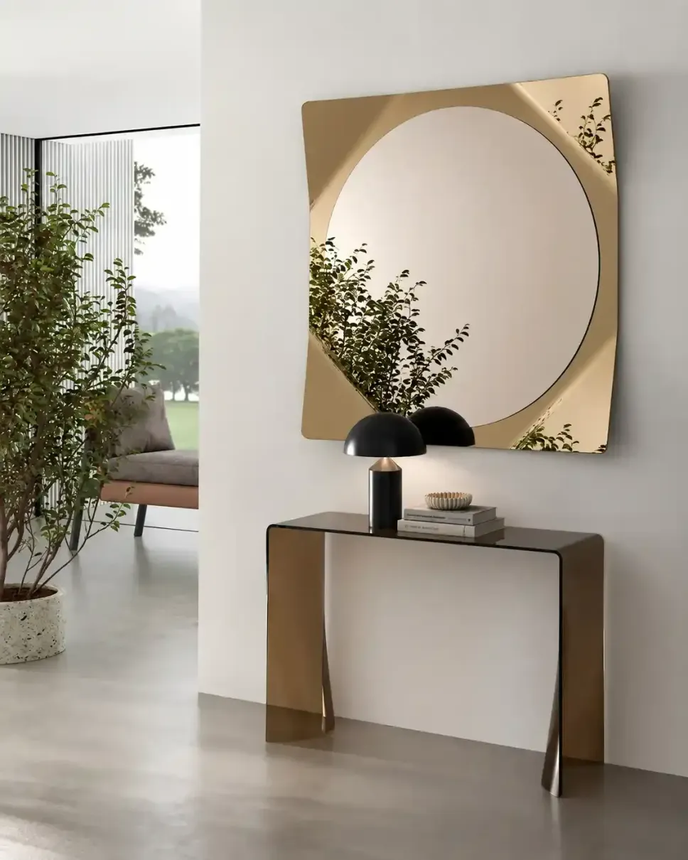 Complementi d'arredo integrati in un living