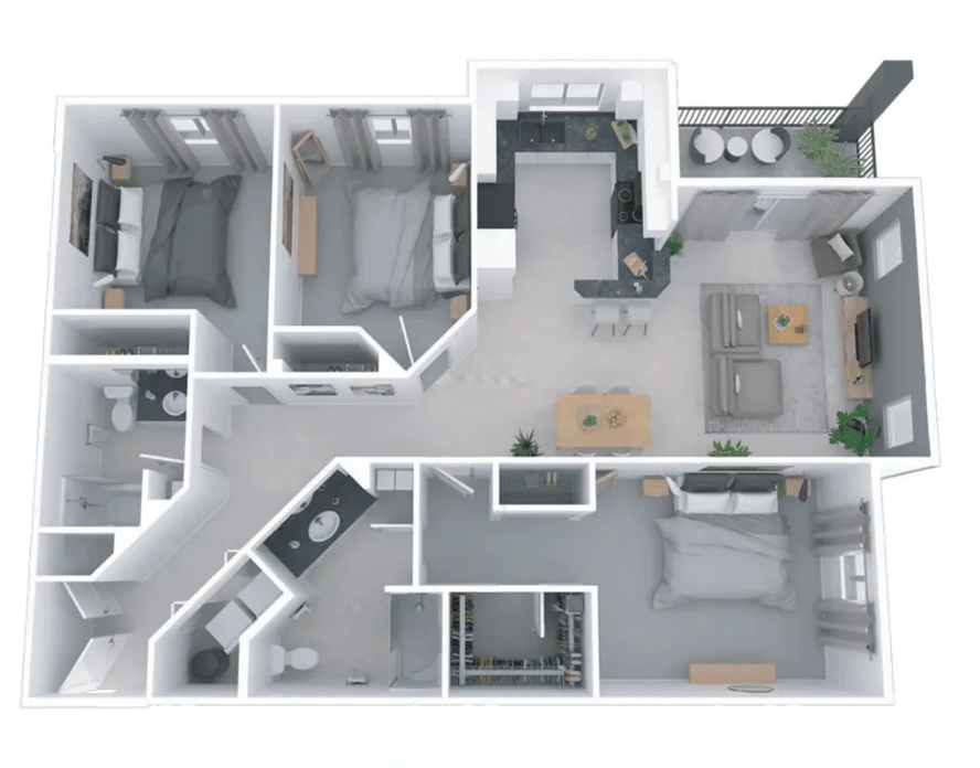 3 Bedroom Apartments for Rent
