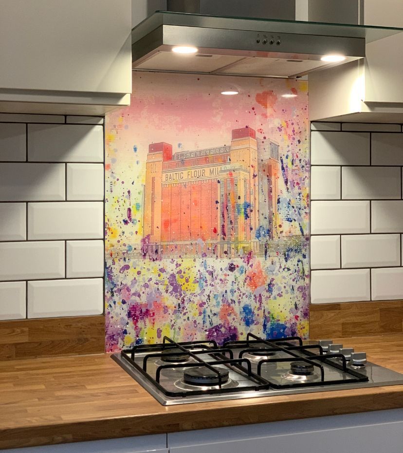 Modernn kitchen splashback, unique, alternative, north east, painter, Baltic centre for contemporary arts,, emily ward Art,