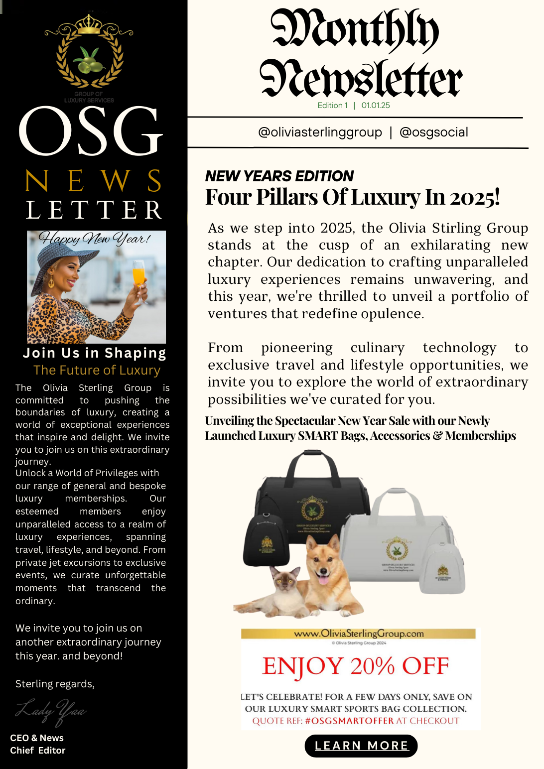 Welcome to our January 2025 Mini Newsletter:)