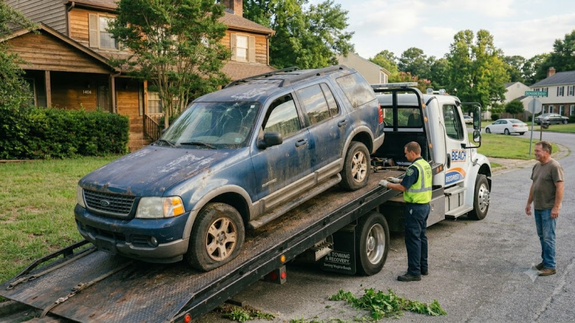 scrap pickup tow service Virginia Beach junk car removal