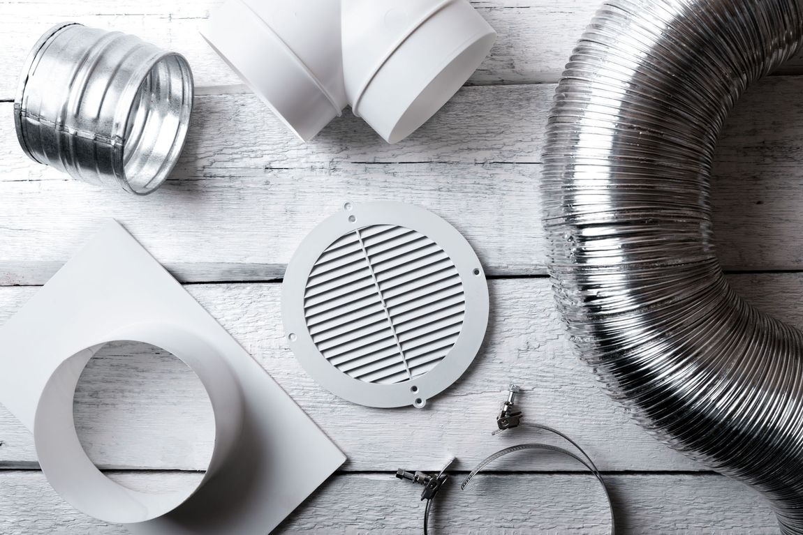 There are many different types of ducting on the table.