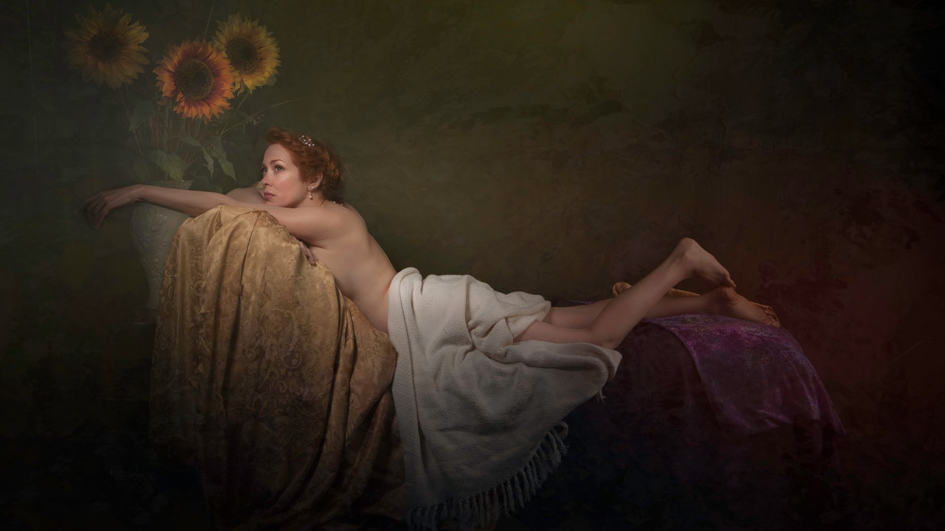Fine art, Woman in repose, Painterly, Old Masters