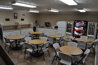 Family gathering area at High Funeral Home in McMinnville, TN.