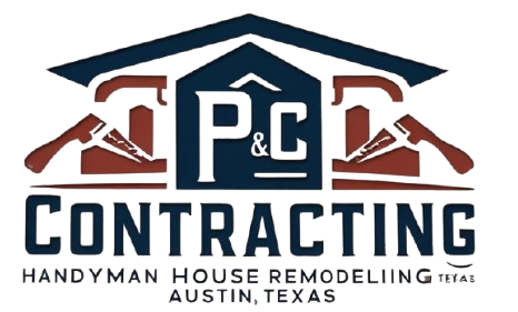 A logo for a handyman house remodeling company in Austin Texas