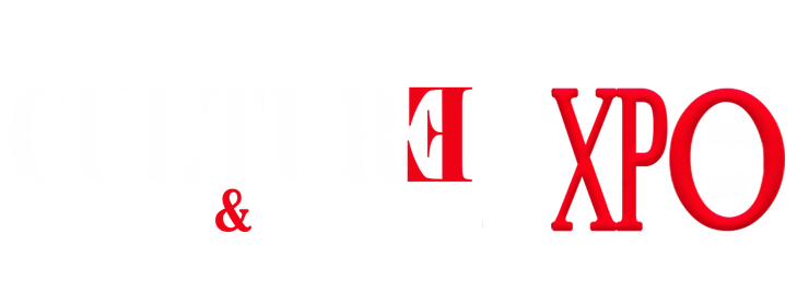 Red stylized text reading “& C XPO” on a white background
