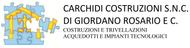 Logo for Carchidi Costruzioni S.N.C. di Giordano Rosario e C., with yellow-and-blue puzzle house icon