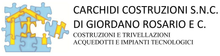 Logo for Carchidi Costruzioni S.N.C. di Giordano Rosario e C., with yellow-and-blue puzzle house icon