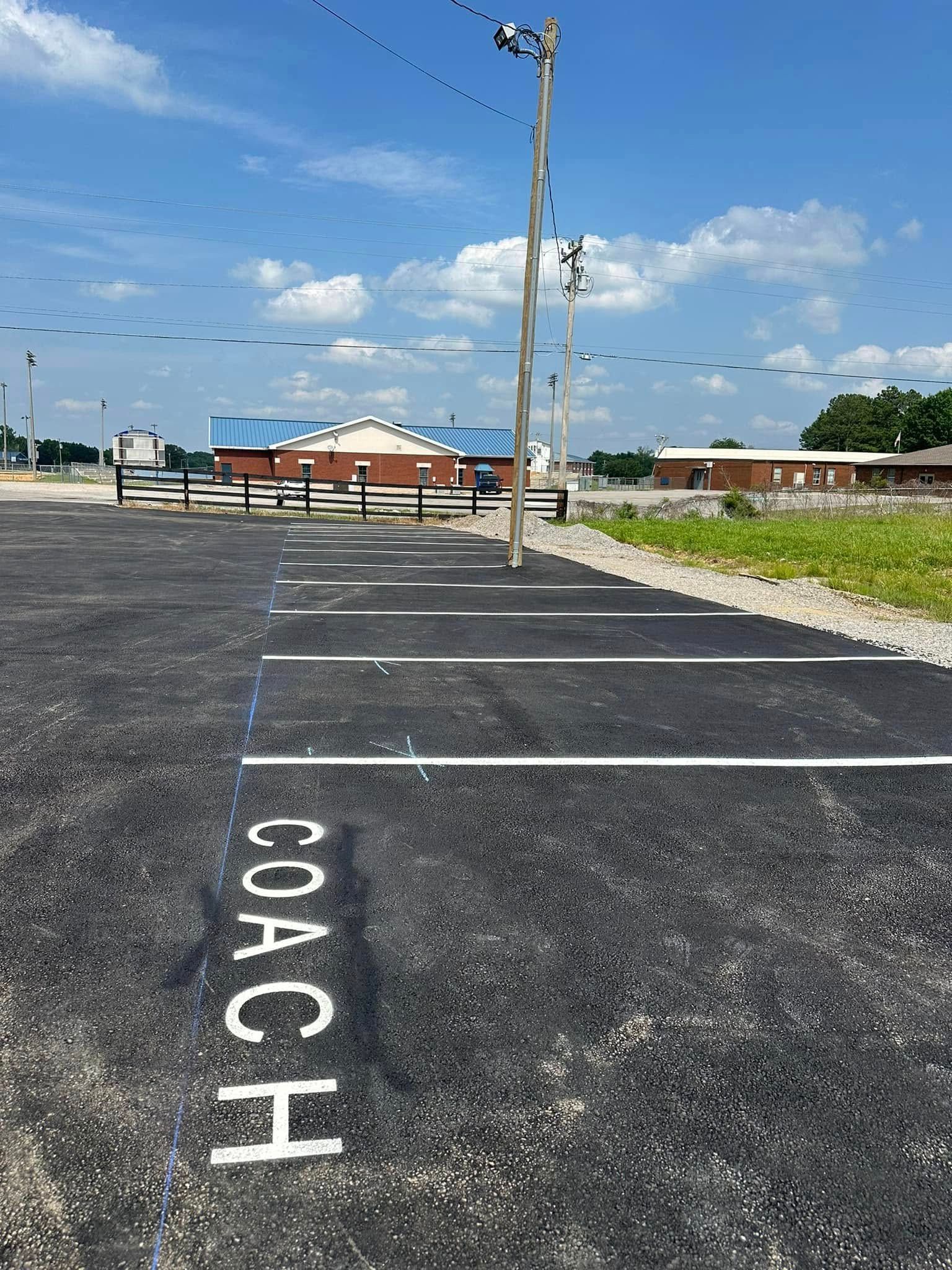 Parking lot with 