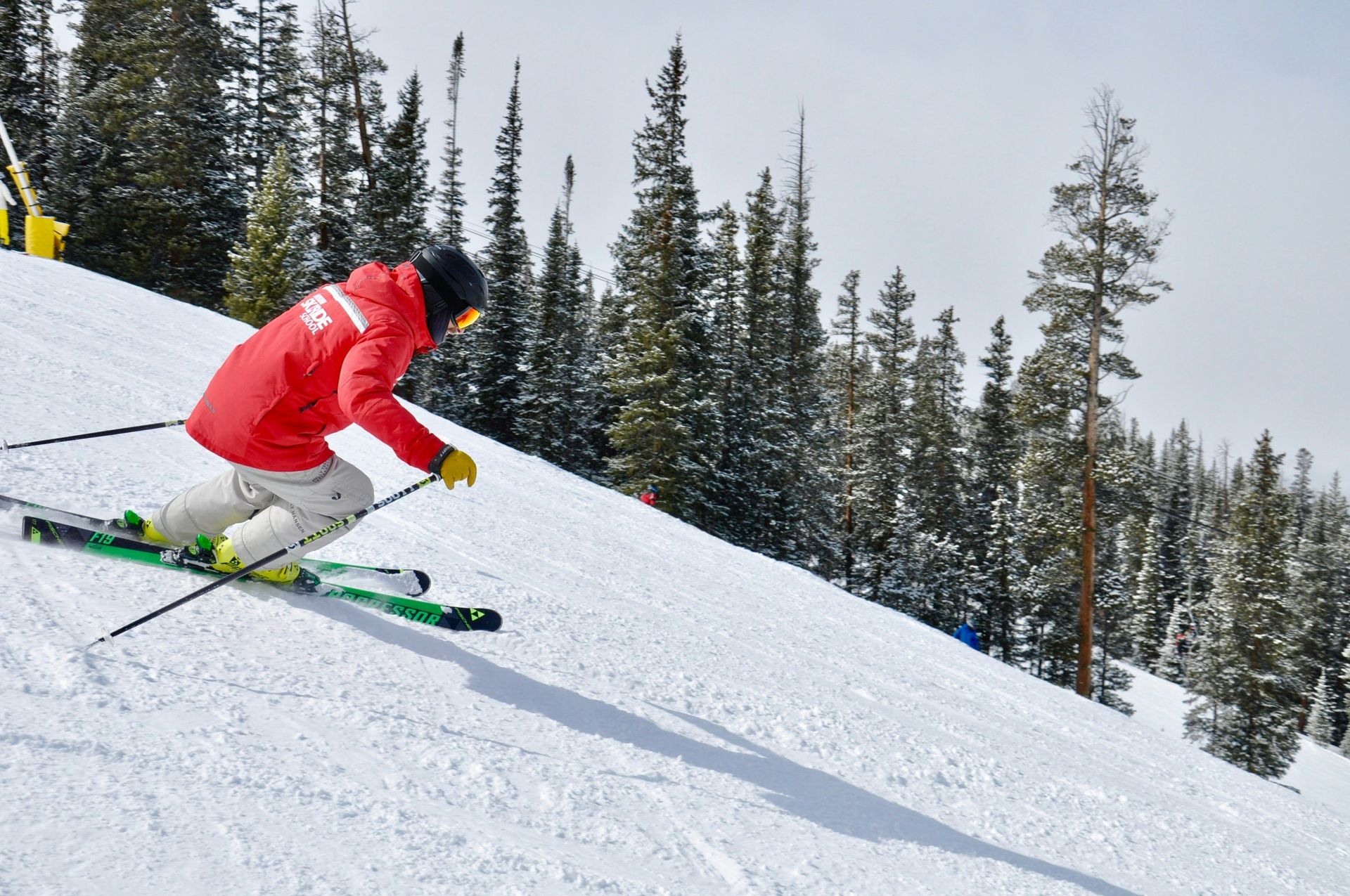a man skiing in keystone