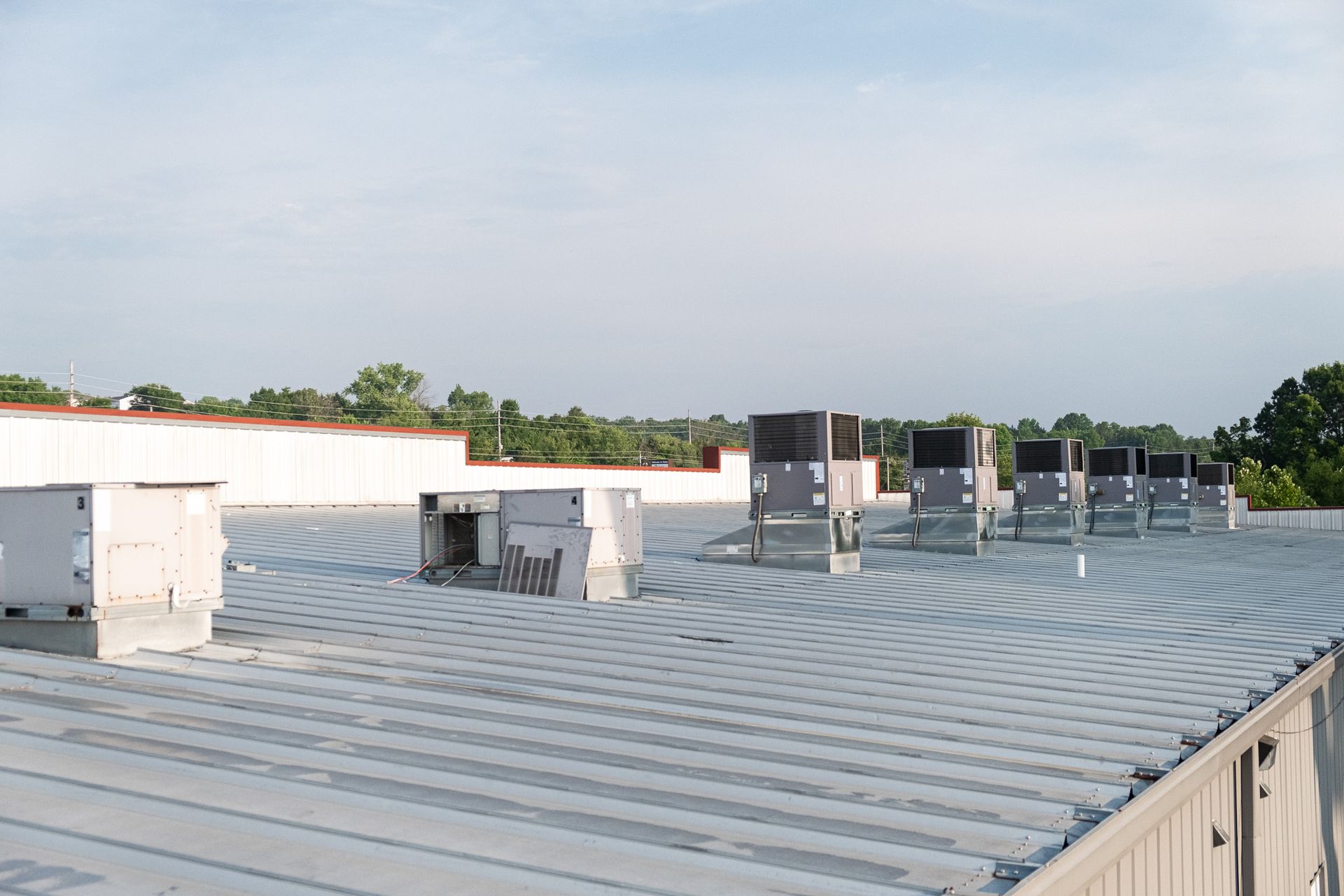 A Roof with A Lot of Air Conditioners on It | Union, MO | Menke Heating and Cooling