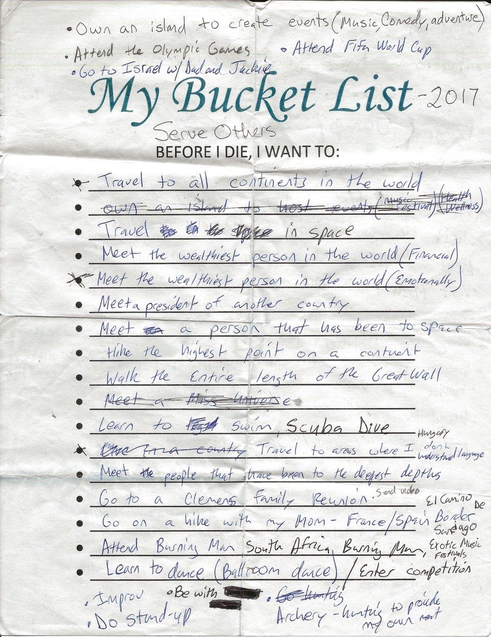 Front image of Xander Clemens's answers to 