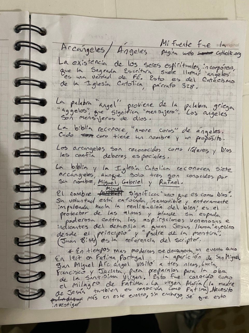 My Spanish writing on the history of Angeles in Catholicism.