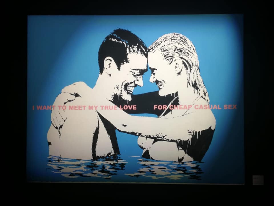 Image of Banksy artwork in Miami, Florida