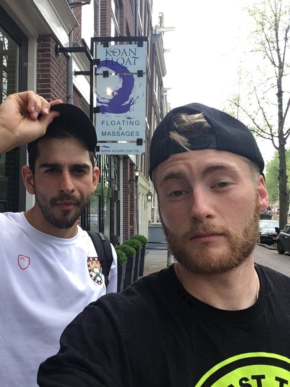 William Maisey with Xandr Clemens in Amsterdam, Netherlands