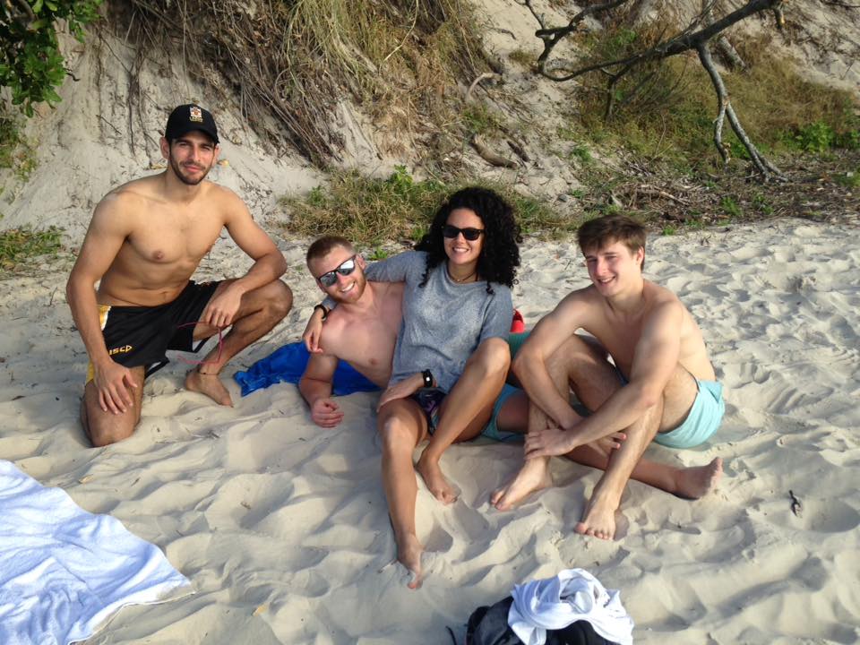 Xander Clemens is in Byron Bay, Australia with Daniël Heijtel, William Maisey and Elisa Cressati