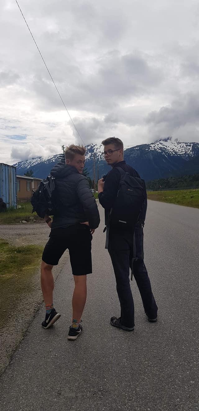 Xander Clemens is in Skagway with Nicklas Remington Bajema