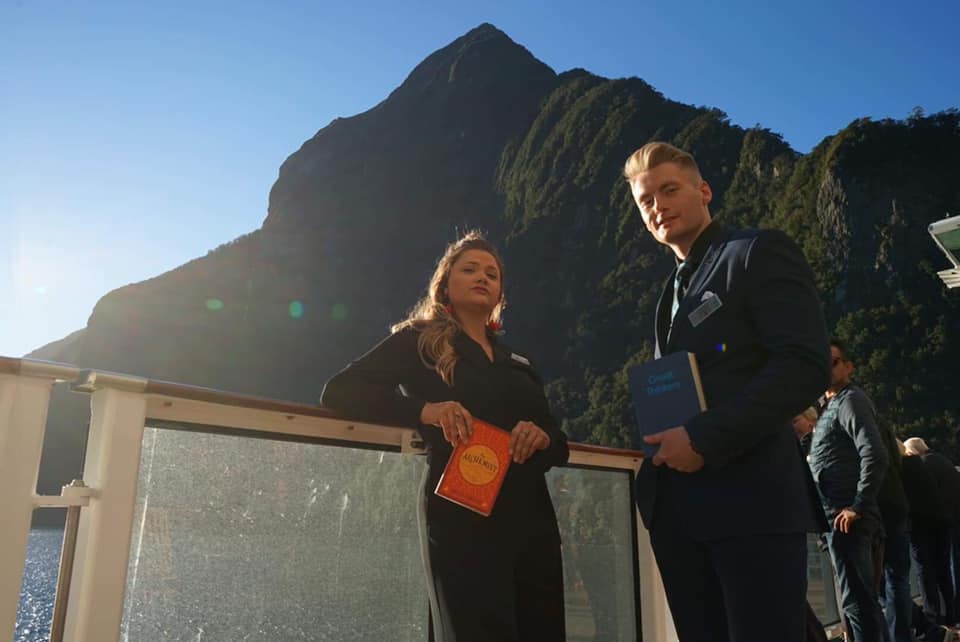Xander Clemens is with Emily Beam in Milford Sound, New Zealand