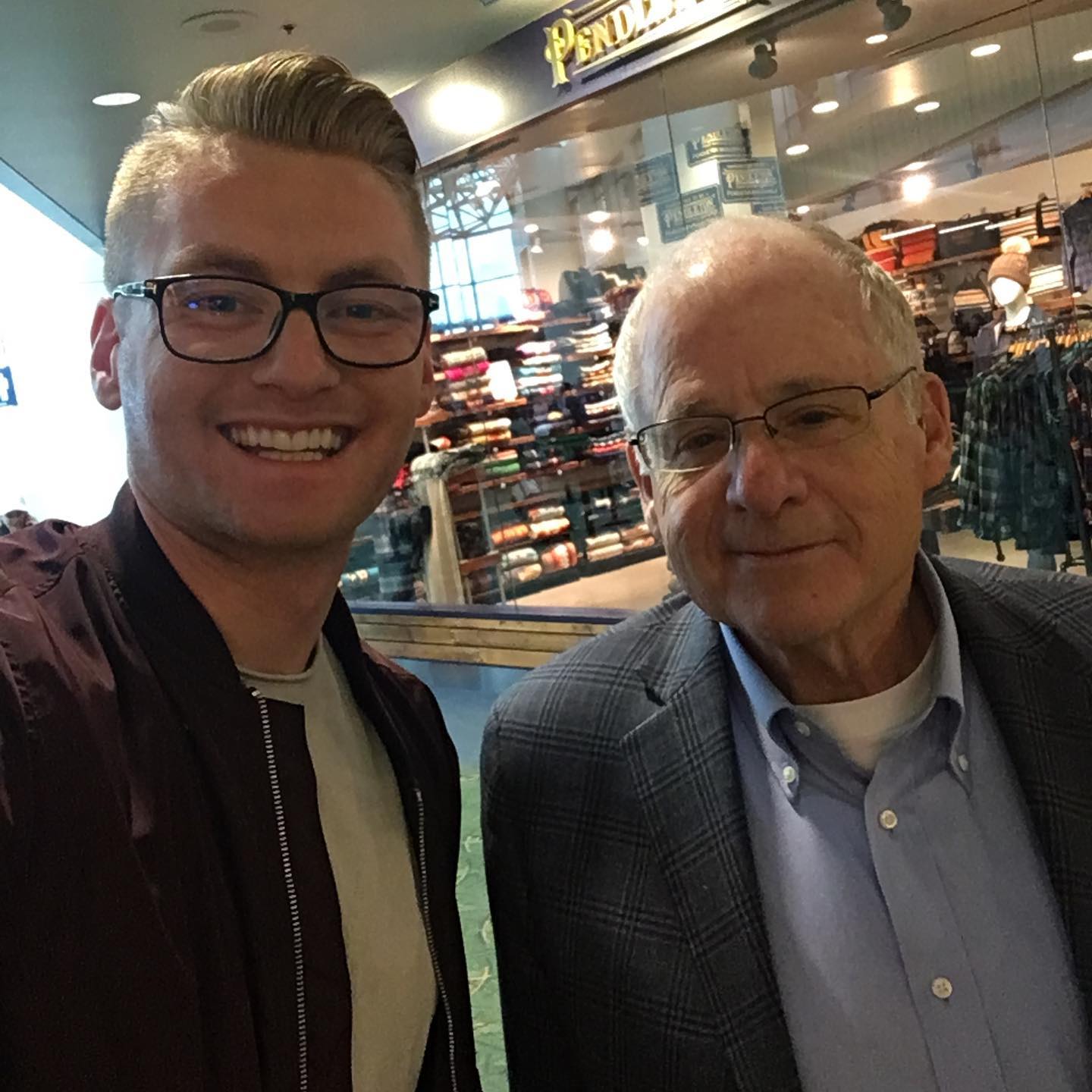 Xander Clemens with Dan Grossman in Portland, Oregon