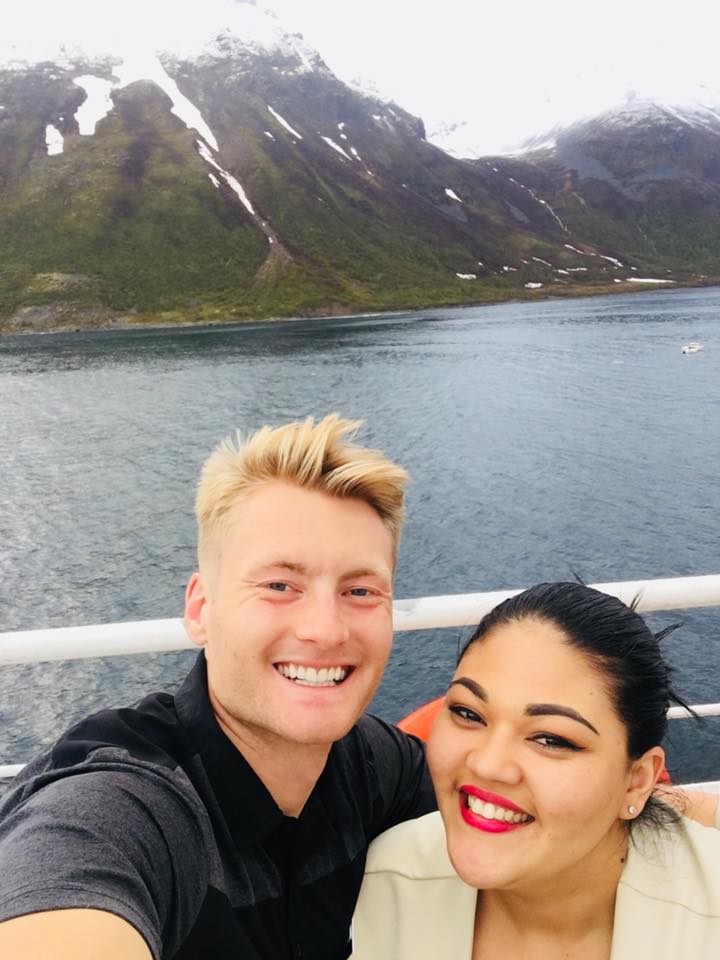 Xander Clemens with Michelle Samuels on the Seabourn Quest
