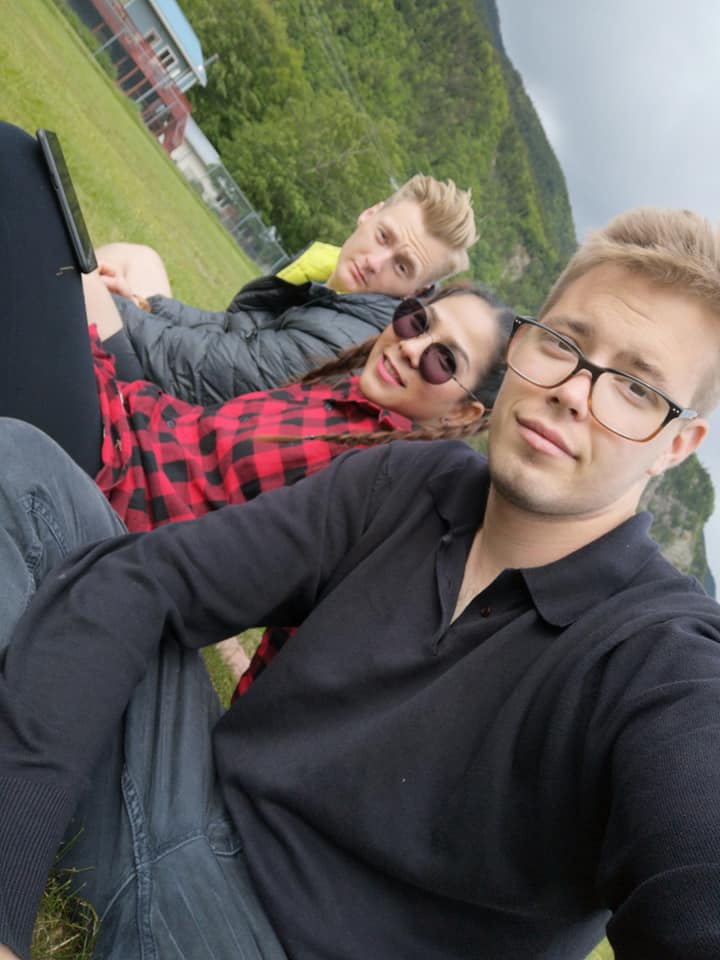 Xander Clemens with Nicklas Remington Bajema in Skagway, Alaska