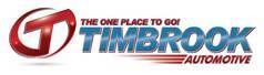 Timbrook Automotive logo with a red "T" symbol and the text "The One Place to Go!"