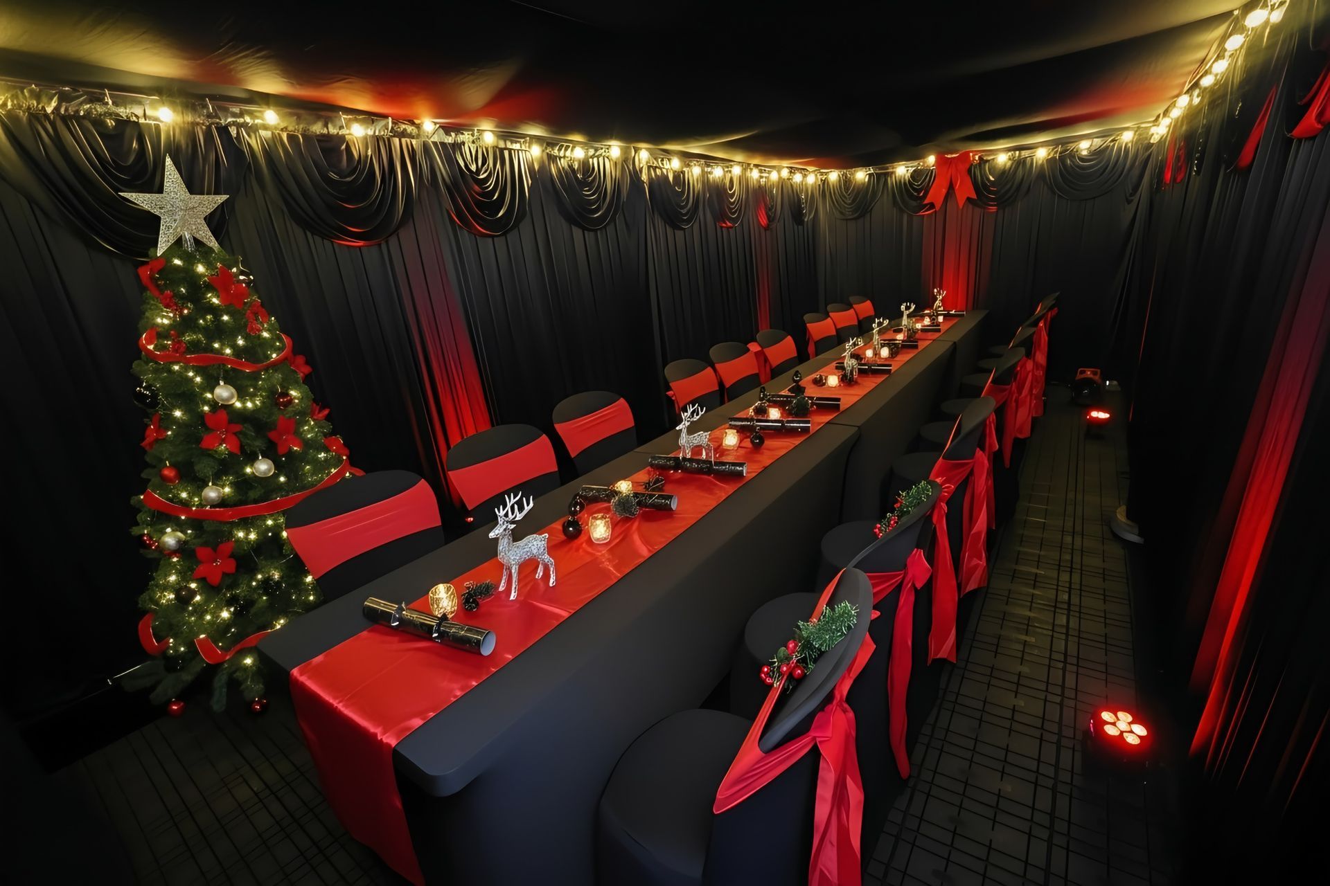 Our 3m x 6m gazebo hire manchester Christmas dinner