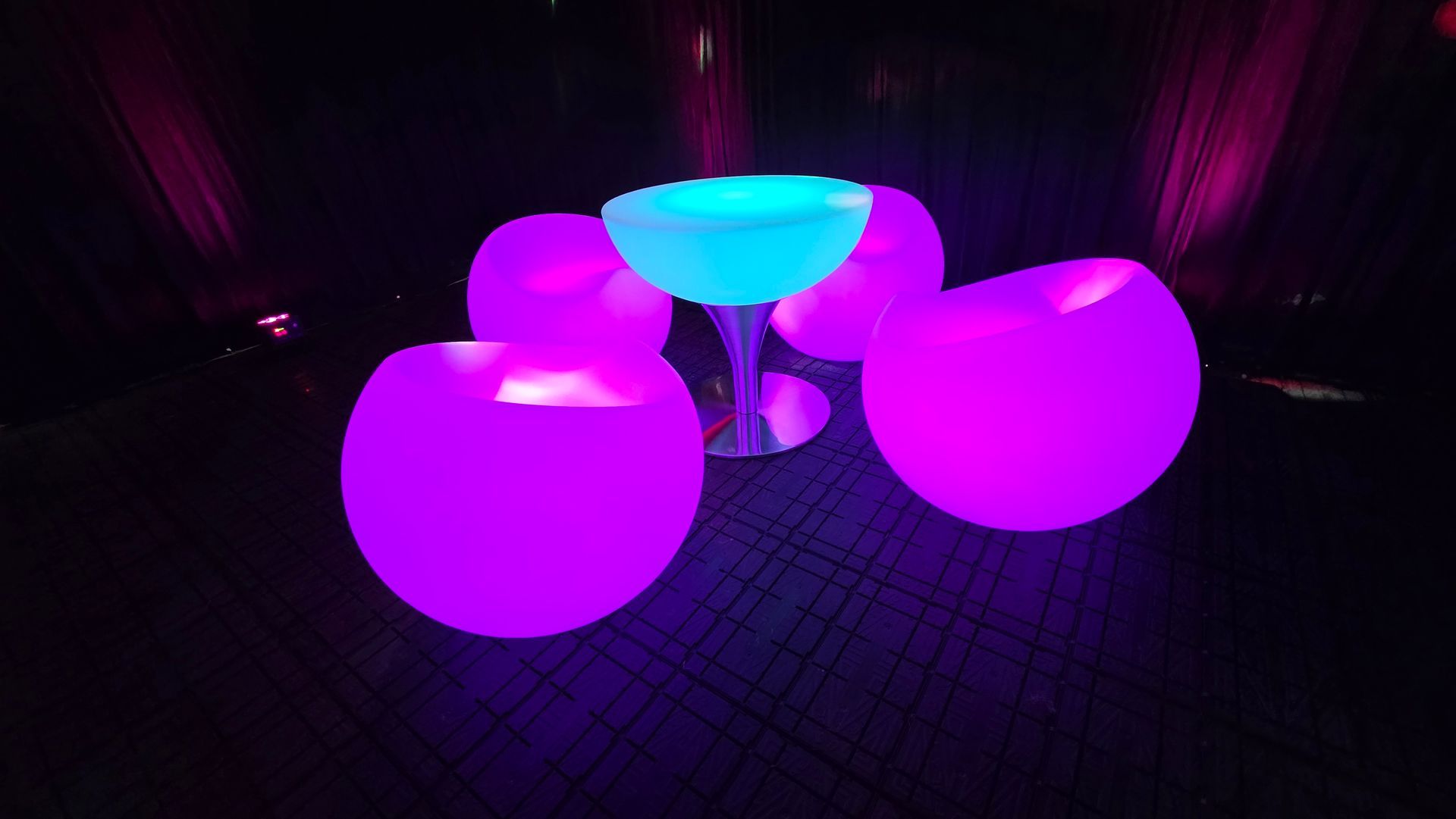LED FURNINITURE HIRE IN MANCHESTER