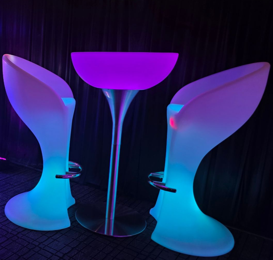 LED Bar furniture hire in Manchester