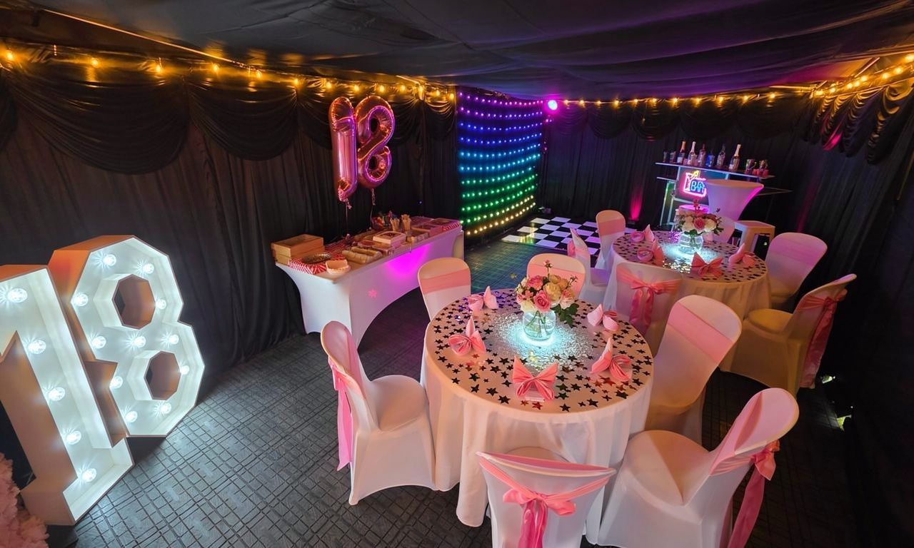 Our party marquee hire manchester for a 18th Birthday