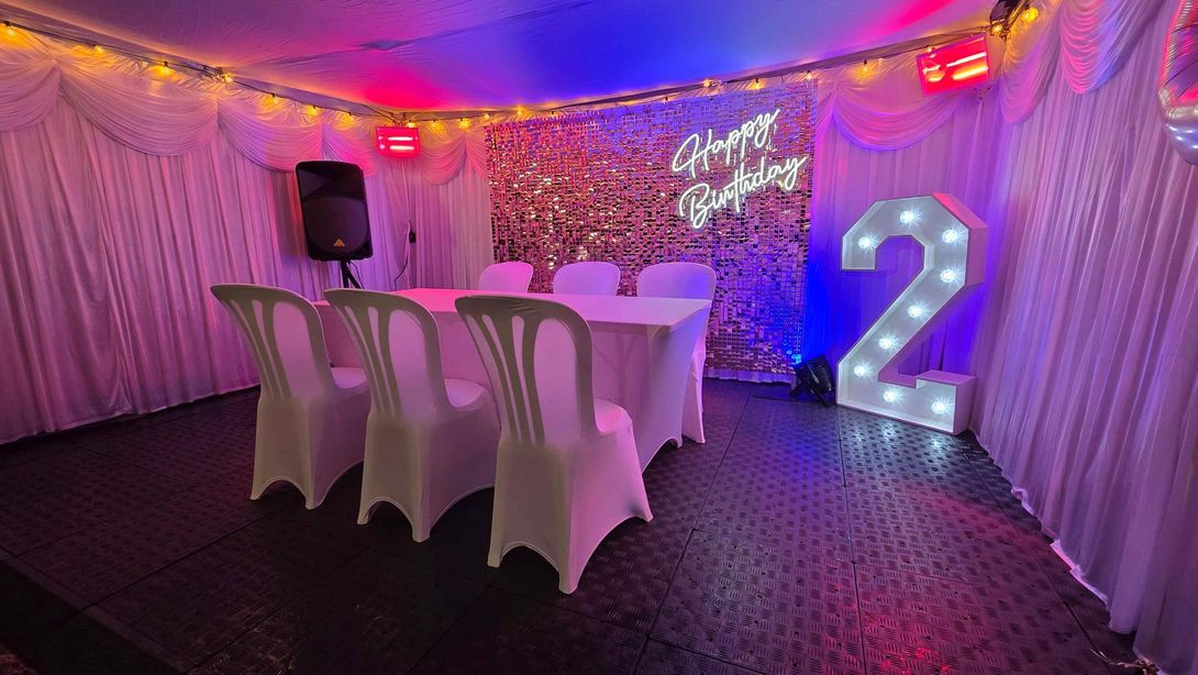 our small 3m x 4.5m marquee hire in the manchester region 