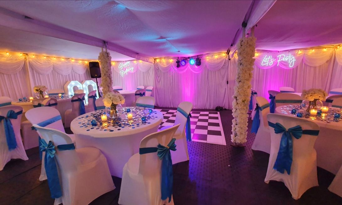 our large 6m x 9m marquee hire in manchester