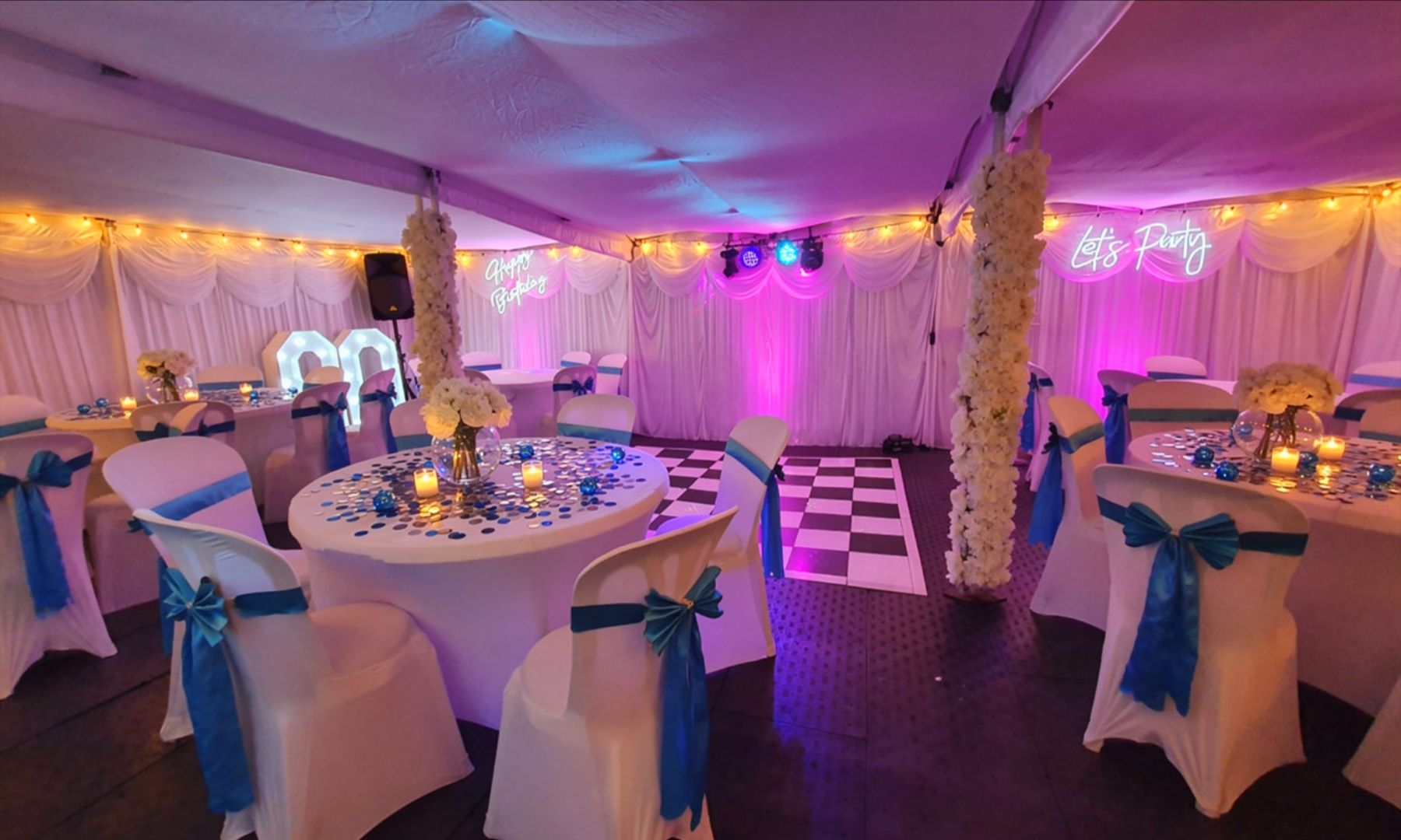 our large 6m x 9m marquee hire in manchester