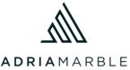 ADRIAMARBLE logo with a black geometric mountain icon above the company name on a white background