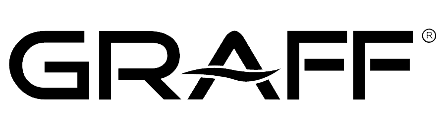 GRAFF logo in black with a stylized red accent on a white background